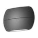 Buy Up / Down Wall Lights Australia Bell Up & Down Wall Light 13W Dark Grey Aluminium 3000K - 19378