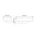 Buy Wall Sconce Australia BF-8286 Wall Sconce W320mm White Ceramic Frosted Glass - 11122
