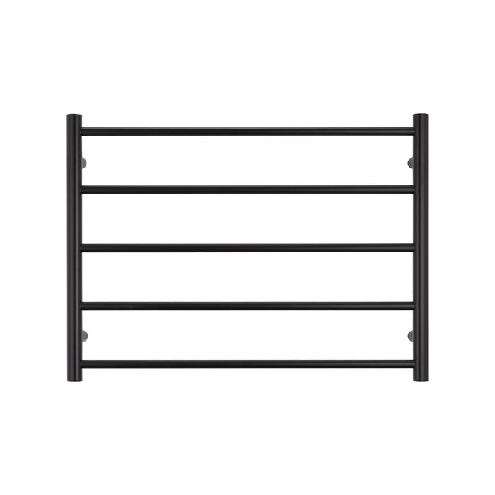 Heated Round Ladder 750 x 550mm Matt Black - BRTR03LEFT