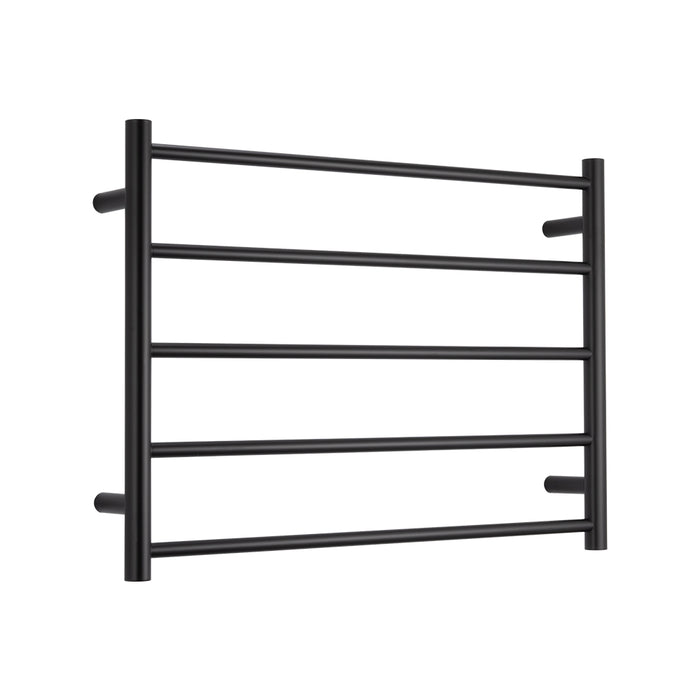 Heated Round Ladder 750 x 550mm Matt Black - BRTR03LEFT