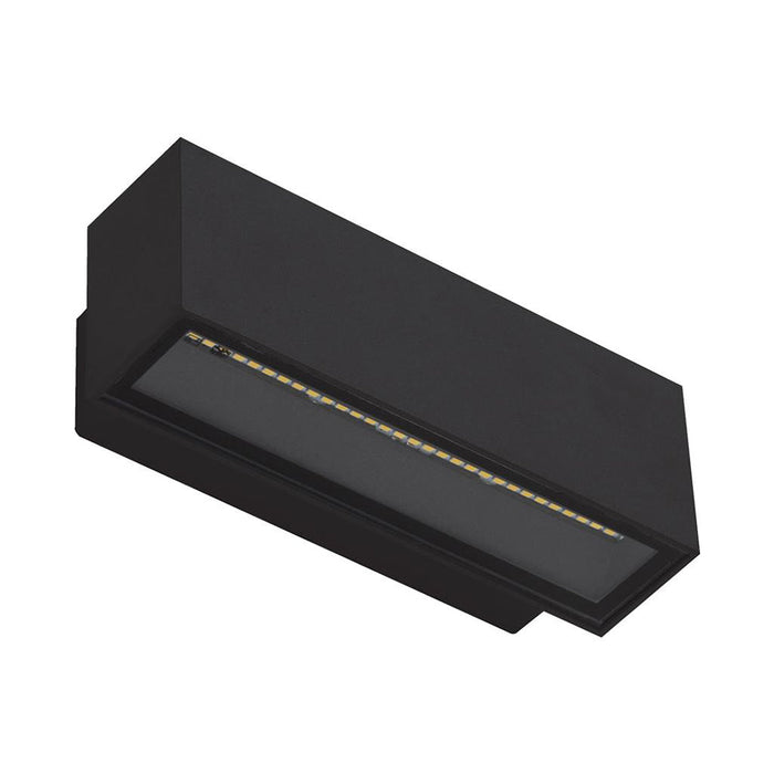 Buy Up / Down Wall Lights Australia Block Up & Down Wall 2 Lights 12W Black Aluminium 5000K - 19549
