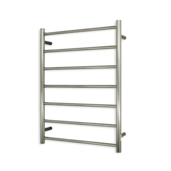 Heated Round Ladder 600 x 800mm Cool Brushed Nickel - CBN-RTR01LEFT