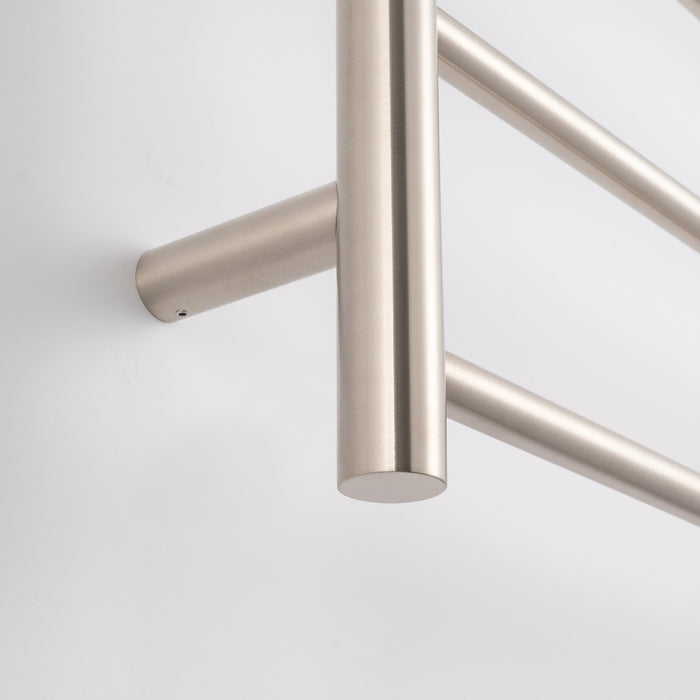 Heated Round Ladder 430 x 1100mm Brushed Nickel - BN-RTR430RIGHT