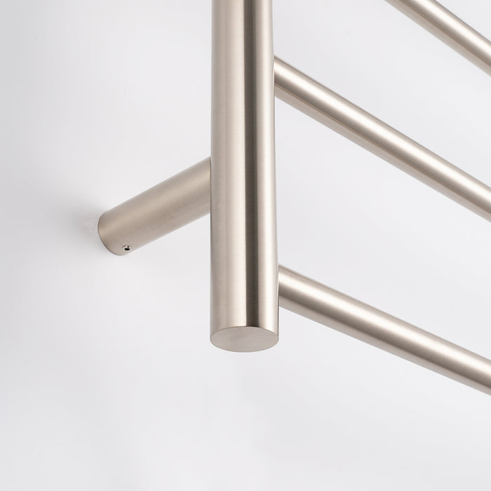 Heated Round Ladder 750 x 550mm Brushed Nickel - BN-RTR03LEFT