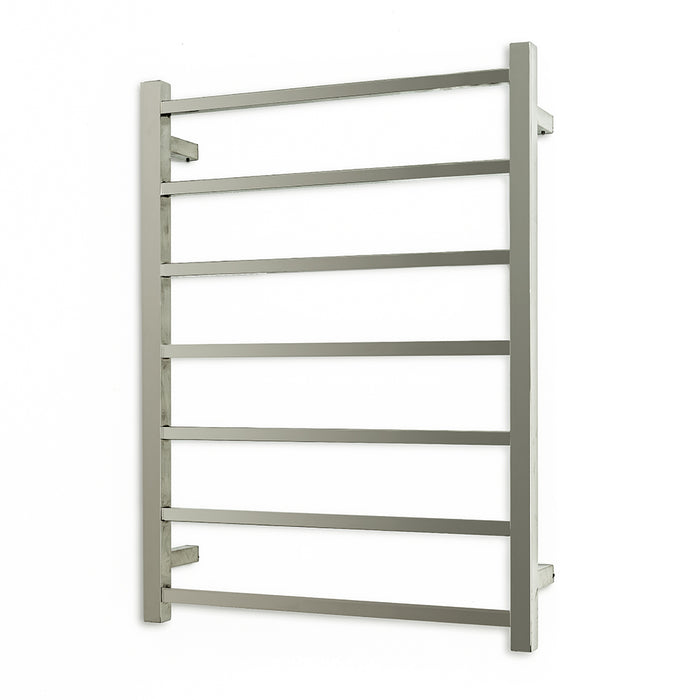 Heated Square Ladder 600 x 800mm Brushed Nickel - BN-STR01RIGHT