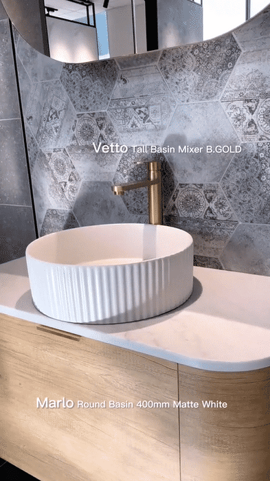 Bondi 900mm Wall Hung Curve Vanity Natural Oak - BO900N