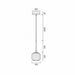 Buy Pendant Lights Australia Bobo 1 Light Pendant Antique Gold & Opal Matt - BOBO PE01-AGOM