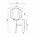 Buy Wall Sconce Australia Bobo 1 Light Wall Light Black & Smoke - BOBO WB1-BKSM