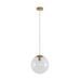 Buy Pendant Lights Australia Bubble Pendant Light W250mm Satin Brass Clear Glass - 31469