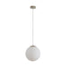 Buy Pendant Lights Australia Bubble Pendant Light W250mm Satin Chrome Opal Glass - 31474