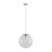 Buy Pendant Lights Australia Bubble Pendant Light W300mm Chrome Clear Glass - 31480