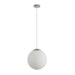 Buy Pendant Lights Australia Bubble Pendant Light W300mm Satin Chrome Opal Glass - 31488