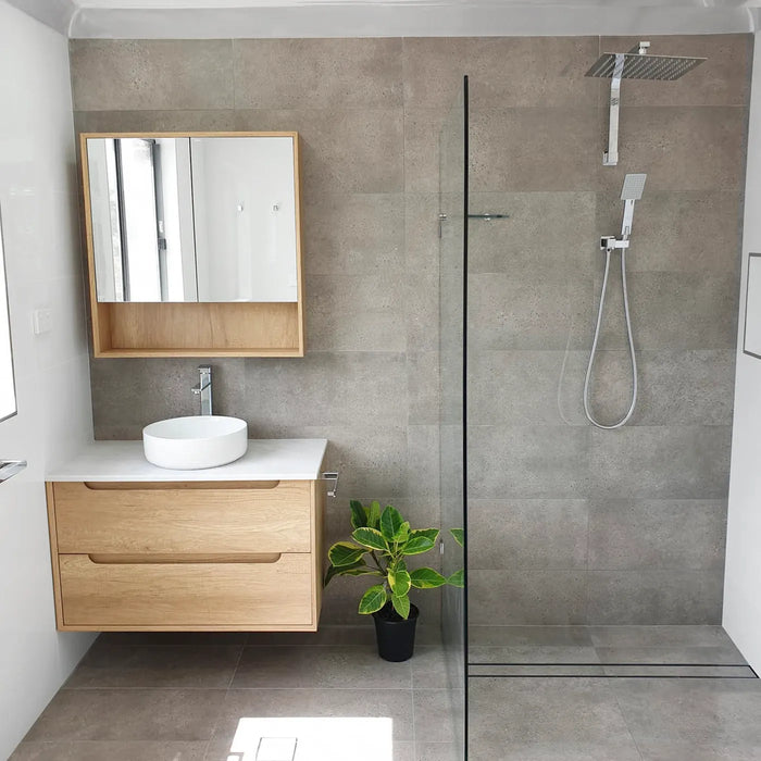 Byron Wall Cabinet 750x800 Natural Oak - BYSV750N