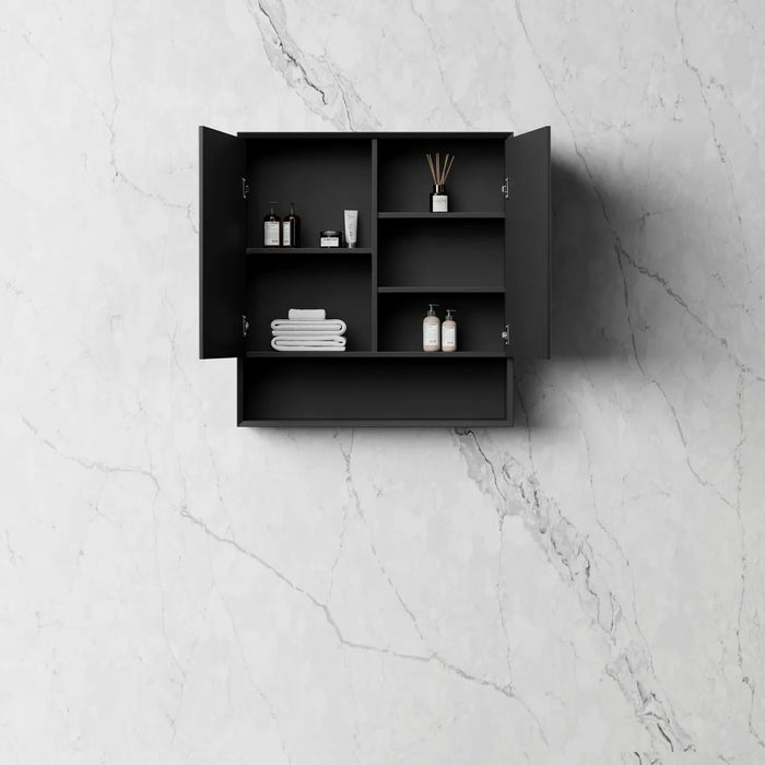 Marlo Wall Cabinet 750x800 Black Satin Plywood - MASV750B