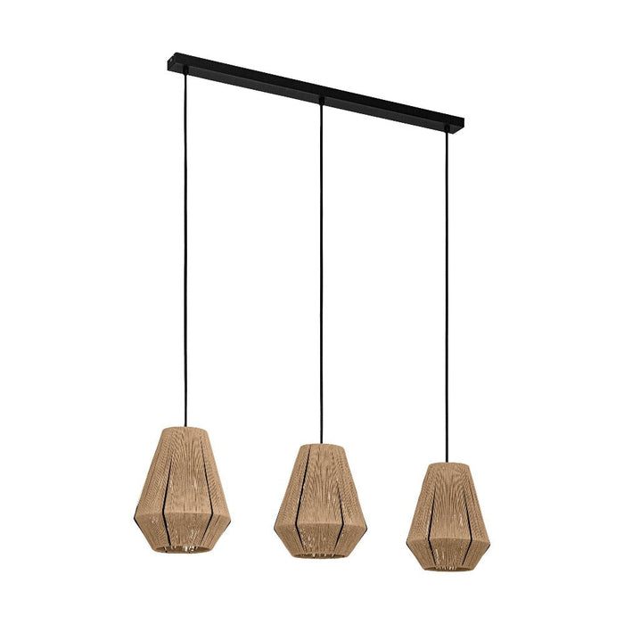 Buy Pendant Lights Australia ALDERNEY Pendant 3 Lights White Textile Thread - 206047
