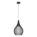 Buy Pendant Lights Australia RAZONI Pendant Light Black Steel Black Glass - 900828N