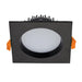 Buy Recessed LED Downlights Australia Deco Square Recessed LED Downlight 13W Black Aluminium 3CCT / DALI - 21592