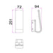 Buy Exterior Wall Lights Australia HAK Exterior Hook Wall Light Grey 3CCT - HAK1