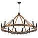 Buy Chandeliers Australia DARIEN Pendant 12 Lights Ash & Black Matt - DARIEN PE12-ASH