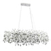 Buy Pendant Lights Australia MOLENA Rectangular Pendant 10 Lights Chrome Smoke  - MOLENA PE10RE-CH