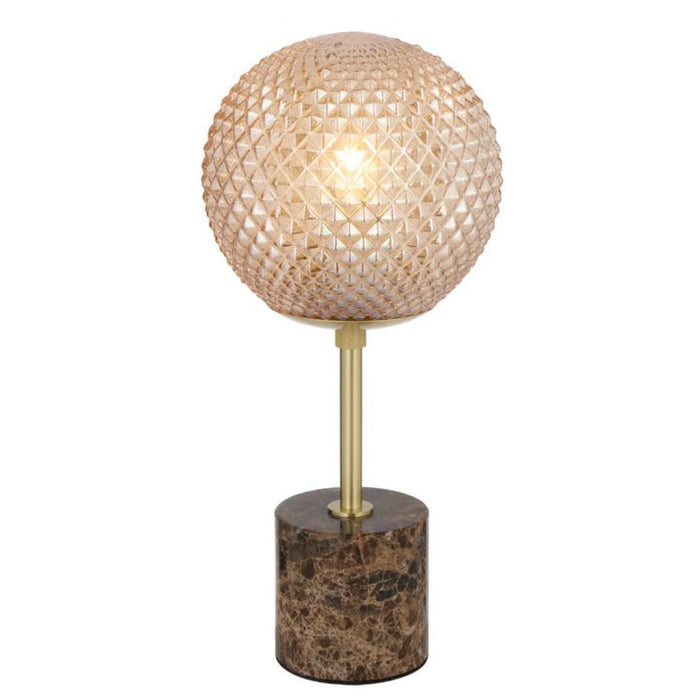 Buy Table Lamps Australia ELWICK Table Lamp Brown Amber - ELWICK TL-BRWAM