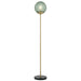 Buy Floor Lamps Australia ELWICK Floor Lamp Black Green - ELWICK FL-GN