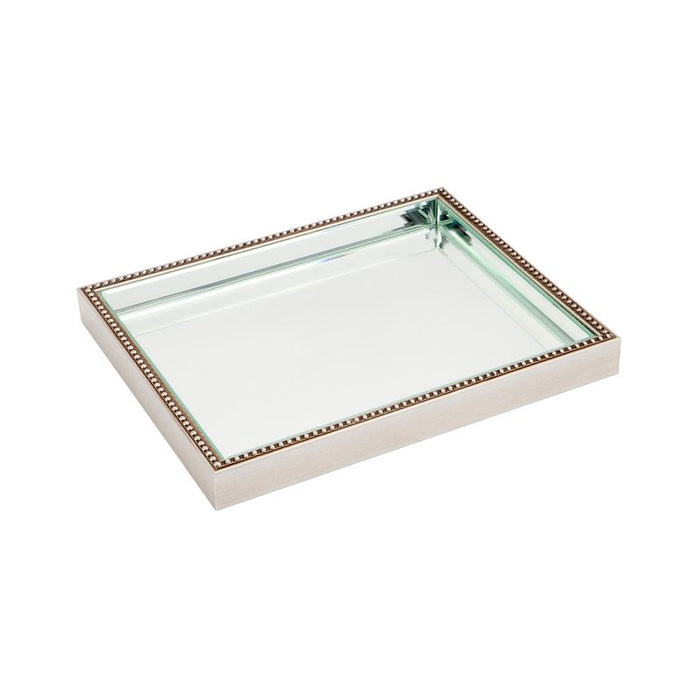 Zeta Set Of 3 Range Mirrror Tray Antique Silver - Z50496