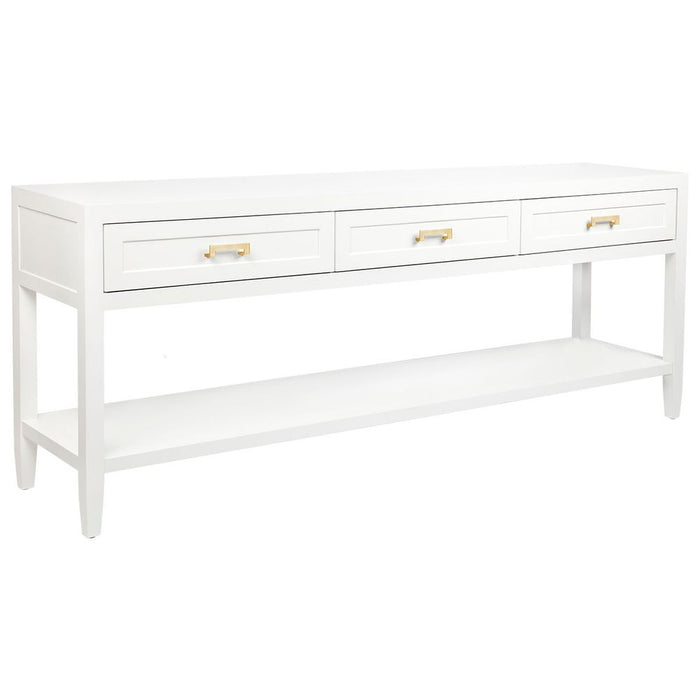 Soloman Large Console Table White - 32175