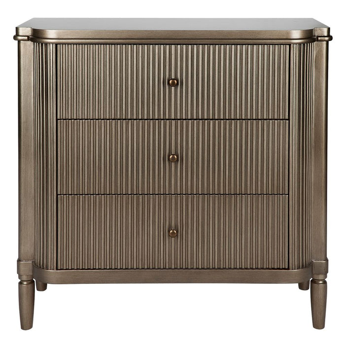 Arielle 3 Drawers Chest Antique Gold - 32622