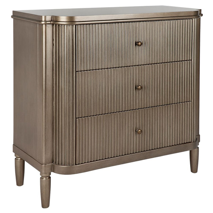 Arielle 3 Drawers Chest Antique Gold - 32622