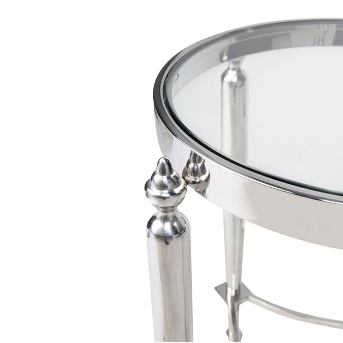 Jak Side Table Polished Nickel - 32251