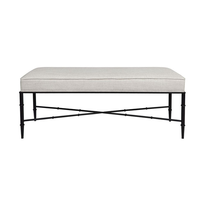 Hacienda Ottoman Bench Natural & Matt Black - 32234