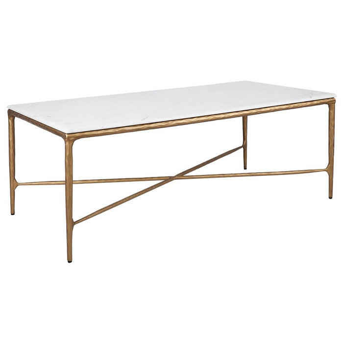 Heston Rectangle Coffee & Side Table Brass - B32329