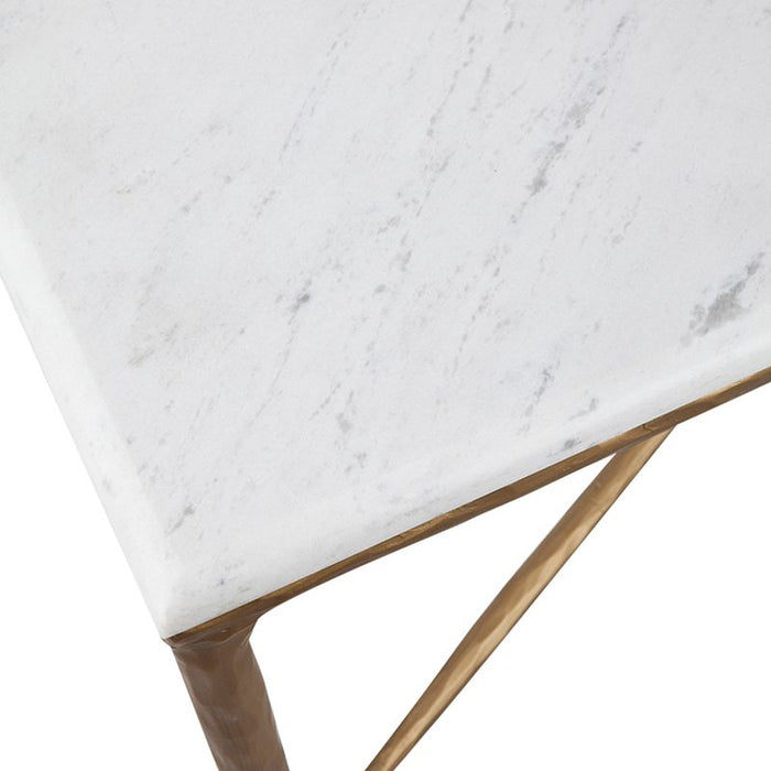 Heston Rectangle Coffee & Side Table Brass - B32329