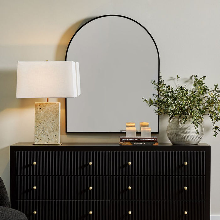 Archibald Wall Mirror Matte Black - 40530