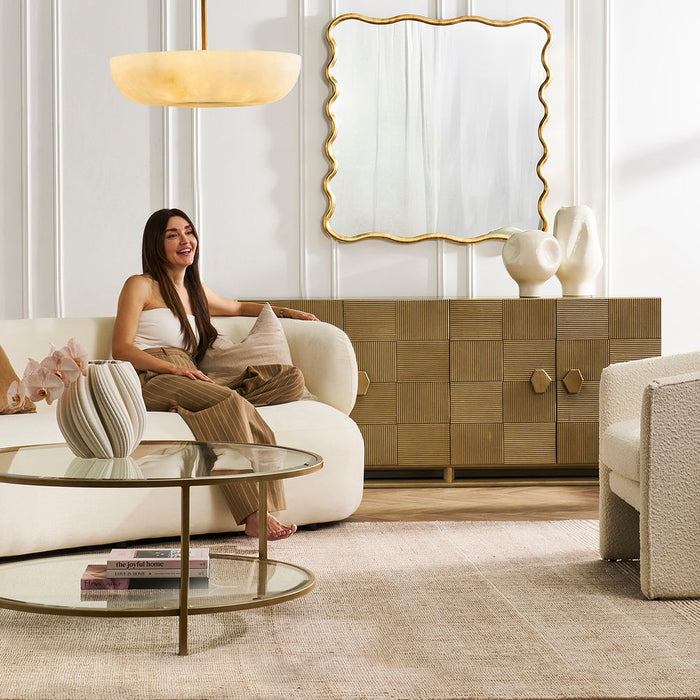 Emilie Square Wall Mirror Antique Gold - 40528