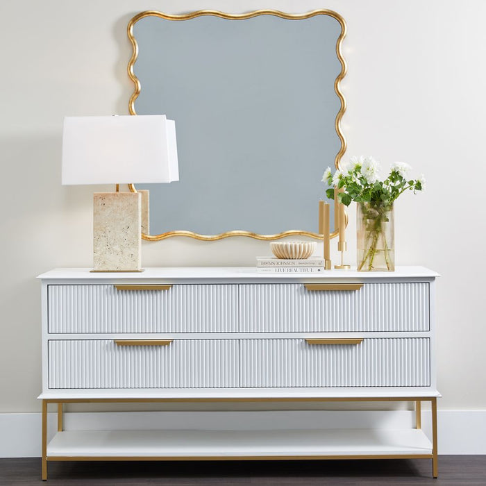 Emilie Square Wall Mirror Antique Gold - 40528