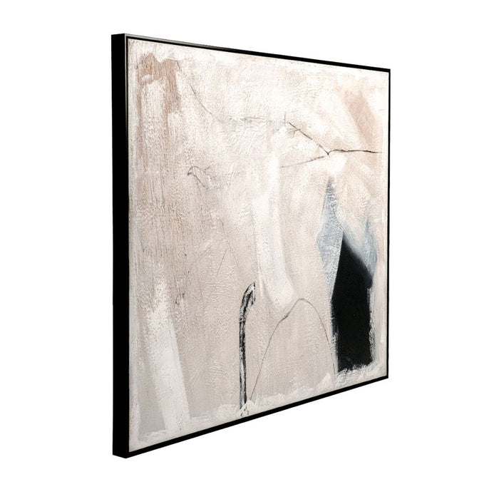 Tonal Medium Retreat Oil On Canvas Painting Matte Black & White - 53046