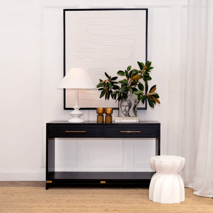 Blanquecina Canvas Painting White & Black - 52996