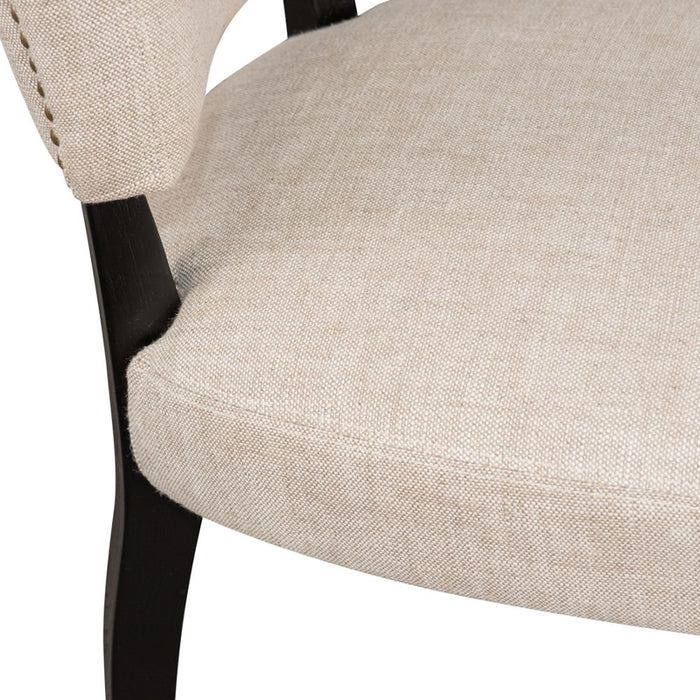 Noah Set Of 2 Dining Chair Matte Black & Natural - 33098