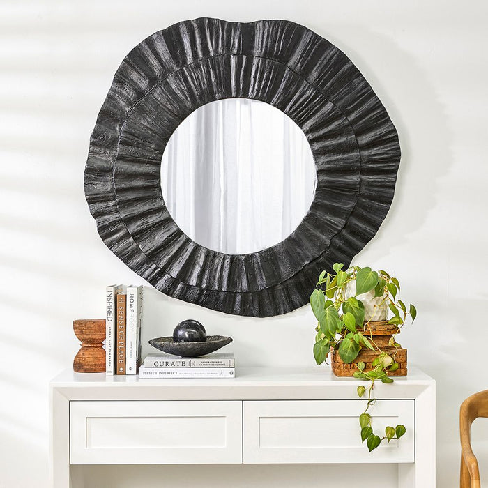 Corfu Wall Mirror Black - 40560