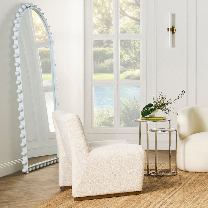 Birchgrove Floor Mirror Satin White - 40563