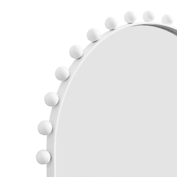 Birchgrove Floor Mirror Satin White - 40563
