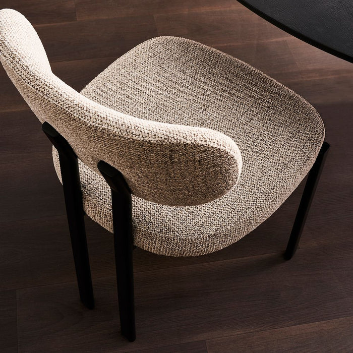 Stuart Dining Chair Speckle Black & Brown - 33404
