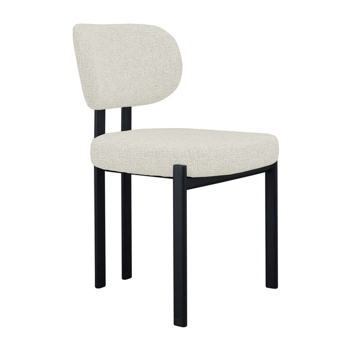Stuart Dining Chair Speckle Ecru Black & Light Grey - 33403