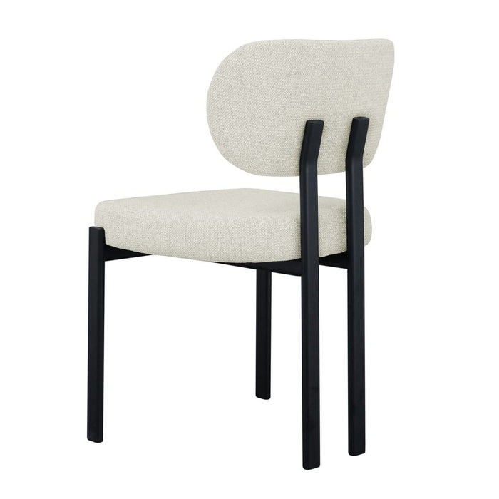 Stuart Dining Chair Speckle Ecru Black & Light Grey - 33403