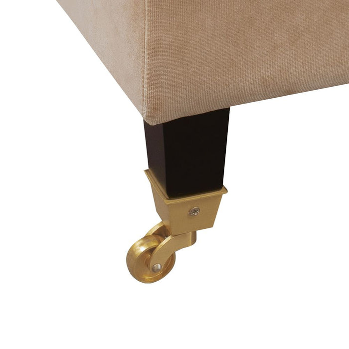 Aerin 3 Seater Sofa Taupe & Brass - 33082