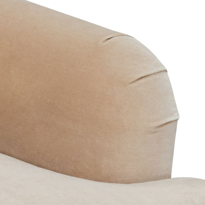 Aerin 3 Seater Sofa Taupe & Brass - 33082