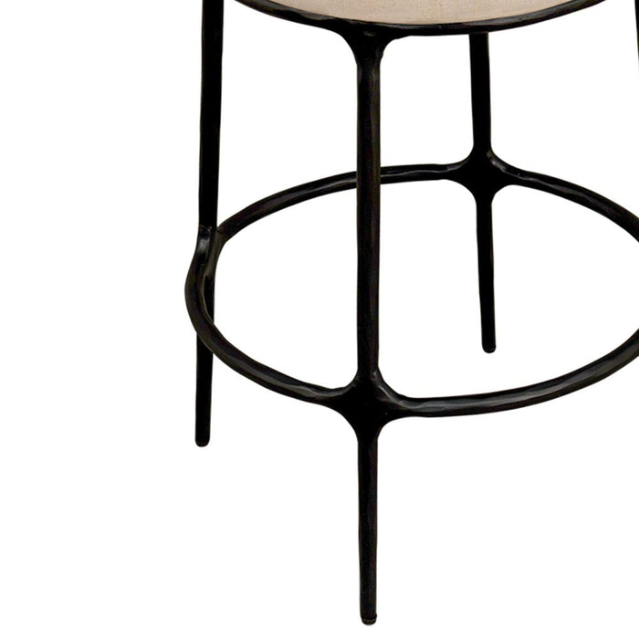 Heston Kitchen Stool Black & Natural - 33181