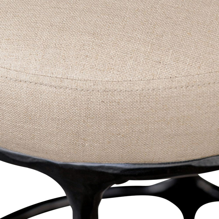 Heston Kitchen Stool Black & Natural - 33181